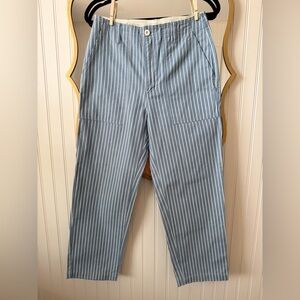 Brixton Blue and White Striped Women's Cropped Pants
